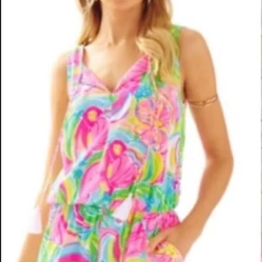 Lilly Pulitzer Romper Tybee So A Peeling Small sale